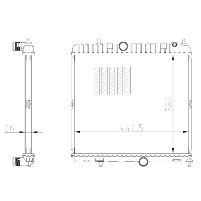 Radiateur, refroidissement du moteur