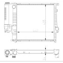 Radiateur, refroidissement du moteur NRF 53849A