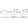 Jeu de 4 plaquettes de frein ROADHOUSE 21045.22