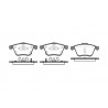 Jeu de 4 plaquettes de frein ROADHOUSE 21182.02