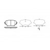 Jeu de 4 plaquettes de frein ROADHOUSE 21189.01