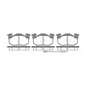 Jeu de 4 plaquettes de frein ROADHOUSE 2144.02