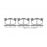Jeu de 4 plaquettes de frein ROADHOUSE 2144.02