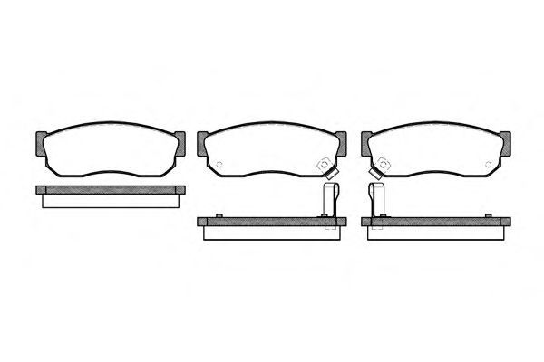 Jeu de 4 plaquettes de frein ROADHOUSE 2149.02