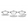 Jeu de 4 plaquettes de frein ROADHOUSE 2390.41