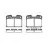 Jeu de 4 plaquettes de frein ROADHOUSE 2476.00