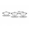 Jeu de 4 plaquettes de frein ROADHOUSE 2618.01