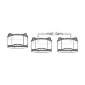 Jeu de 4 plaquettes de frein ROADHOUSE 2666.02
