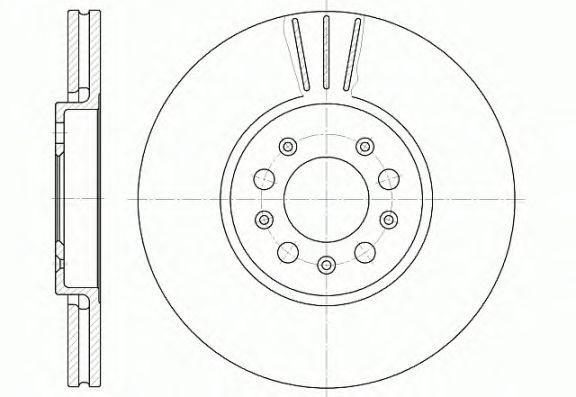 Jeu de 2 disques de frein