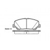 Jeu de 4 plaquettes de frein ROADHOUSE 21287.00