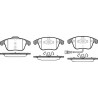 Jeu de 4 plaquettes de frein ROADHOUSE 21219.21
