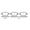 Jeu de 4 plaquettes de frein ROADHOUSE 21392.00