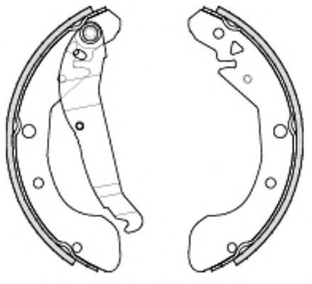 Jeu de mâchoires de frein