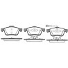 Jeu de 4 plaquettes de frein ROADHOUSE 21183.01
