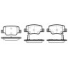Jeu de 4 plaquettes de frein ROADHOUSE 21452.02