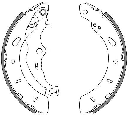 Jeu de mâchoires de frein
