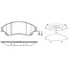 Jeu de 4 plaquettes de frein ROADHOUSE 21589.02