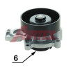 Pompe à eau, refroidissement du moteur