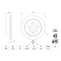 Disque de frein BOSCH 0 986 479 G64