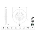 Disque de frein BOSCH 0 986 479 G82