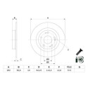 Disque de frein BOSCH 0 986 479 G90