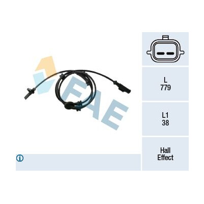 Capteur, vitesse de roue
