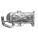 Radiateur, réaspiration des gaz d'échappement