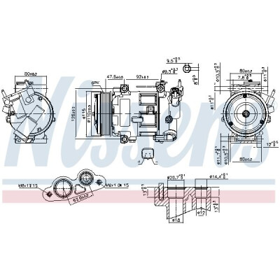 Compresseur, climatisation NISSENS 890606