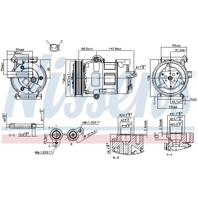 Compresseur, climatisation NISSENS 890698