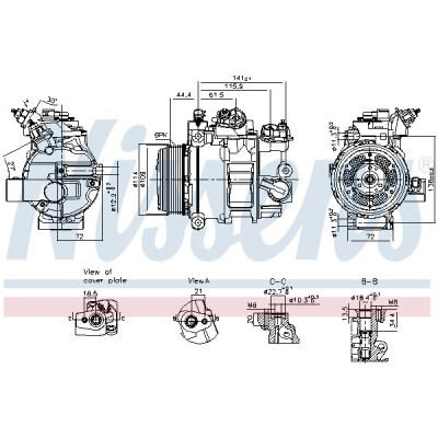 Compresseur, climatisation NISSENS 890793