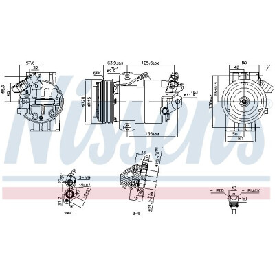 Compresseur, climatisation NISSENS 891012