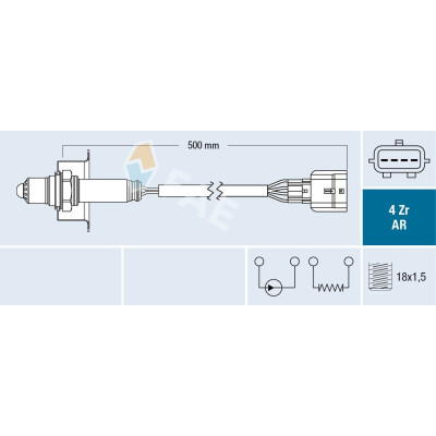 Sonde Lambda FAE 75646