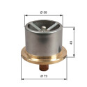 Thermostat, liquide de refroidissement GATES TH51386