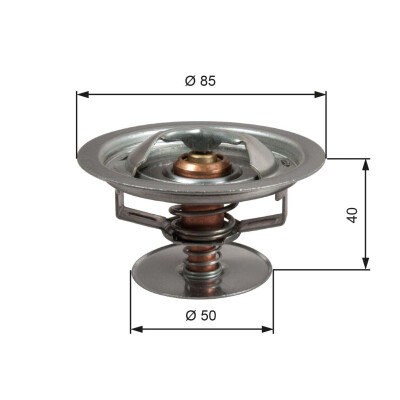 Thermostat, liquide de refroidissement GATES TH51583G1