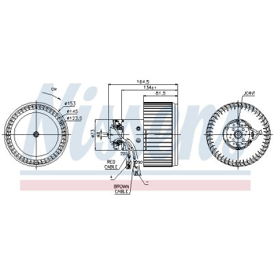 Ventilateur d'habitacle NISSENS 87093