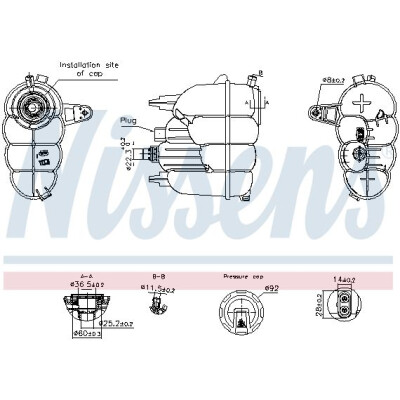 Vase d'expansion, liquide de refroidissement