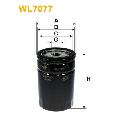Filtre à huile WIX WL7077