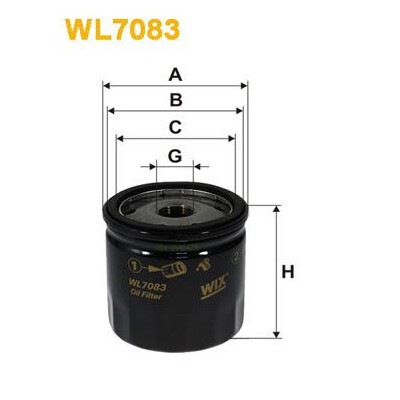 Filtre à huile WIX WL7083