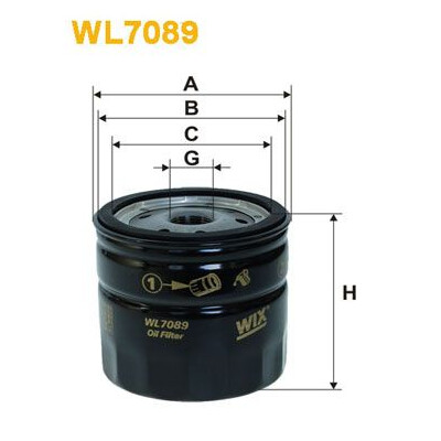 Filtre à huile WIX WL7089