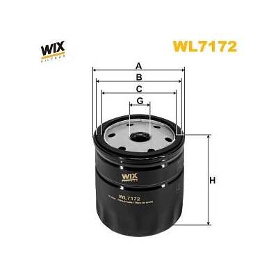 Filtre à huile WIX WL7172