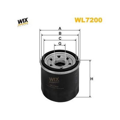 Filtre à huile WIX WL7200