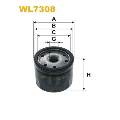 Filtre à huile WIX WL7308