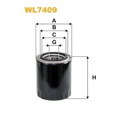 Filtre à huile WIX WL7409