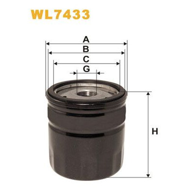 Filtre à huile WIX WL7433
