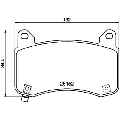 Jeu de plaquettes de frein HELLA 8DB 355 040-901