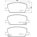 Jeu de plaquettes de frein HELLA 8DB 355 040-001