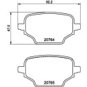 Jeu de plaquettes de frein HELLA 8DB 355 039-911