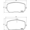 Jeu de plaquettes de frein HELLA 8DB 355 039-211