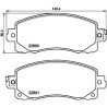 Jeu de plaquettes de frein HELLA 8DB 355 039-161