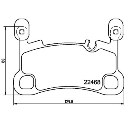 Jeu de plaquettes de frein HELLA 8DB 355 039-111